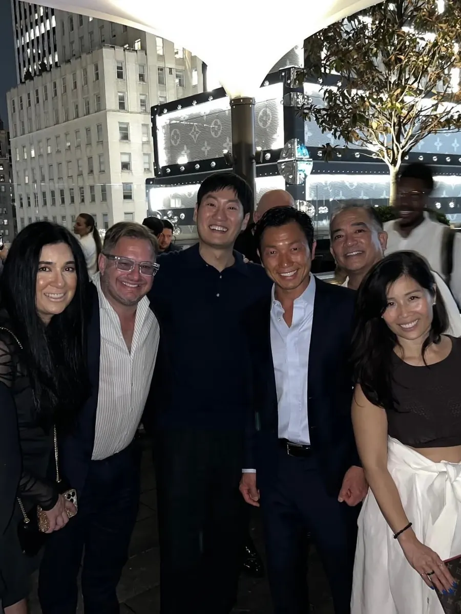 The CareNotes team and dentist investors celebrating in New York